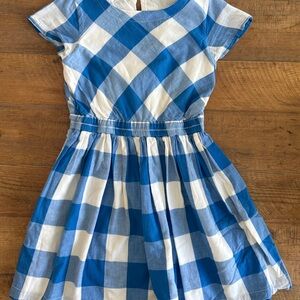 Crewcuts Blue and White Gingham Dress size 10
